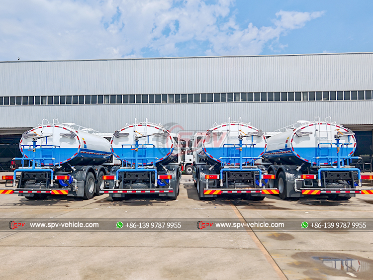 4 Units of Road Flushing Trucks - Rear Side